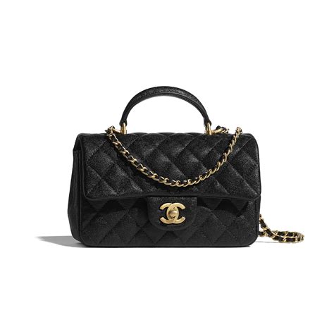 chanel mini flap caviar gold